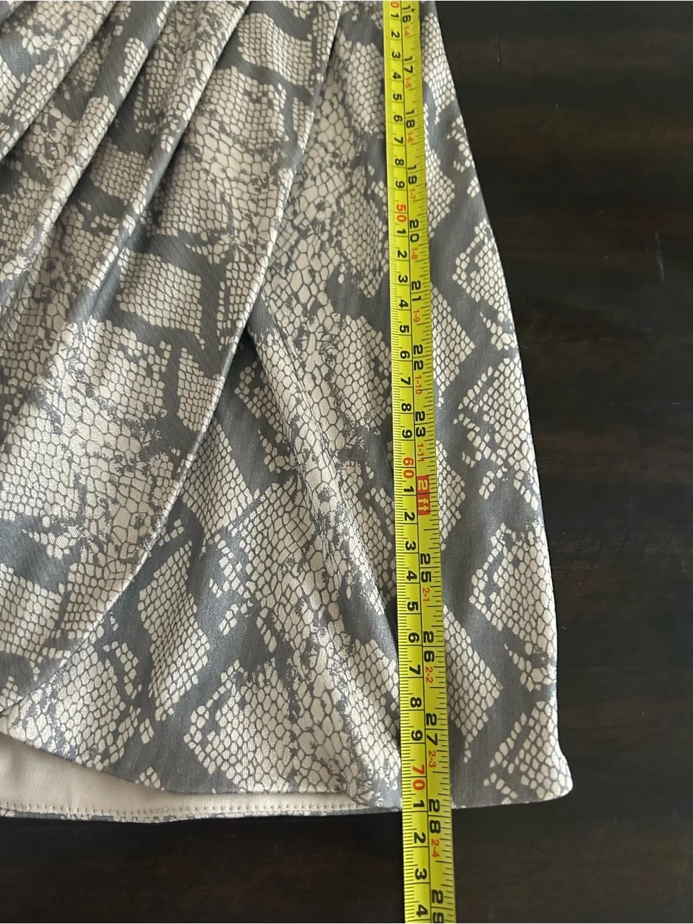 Girls' Beaded Halter Dress in Taupe Snake Printe Size S by speechless